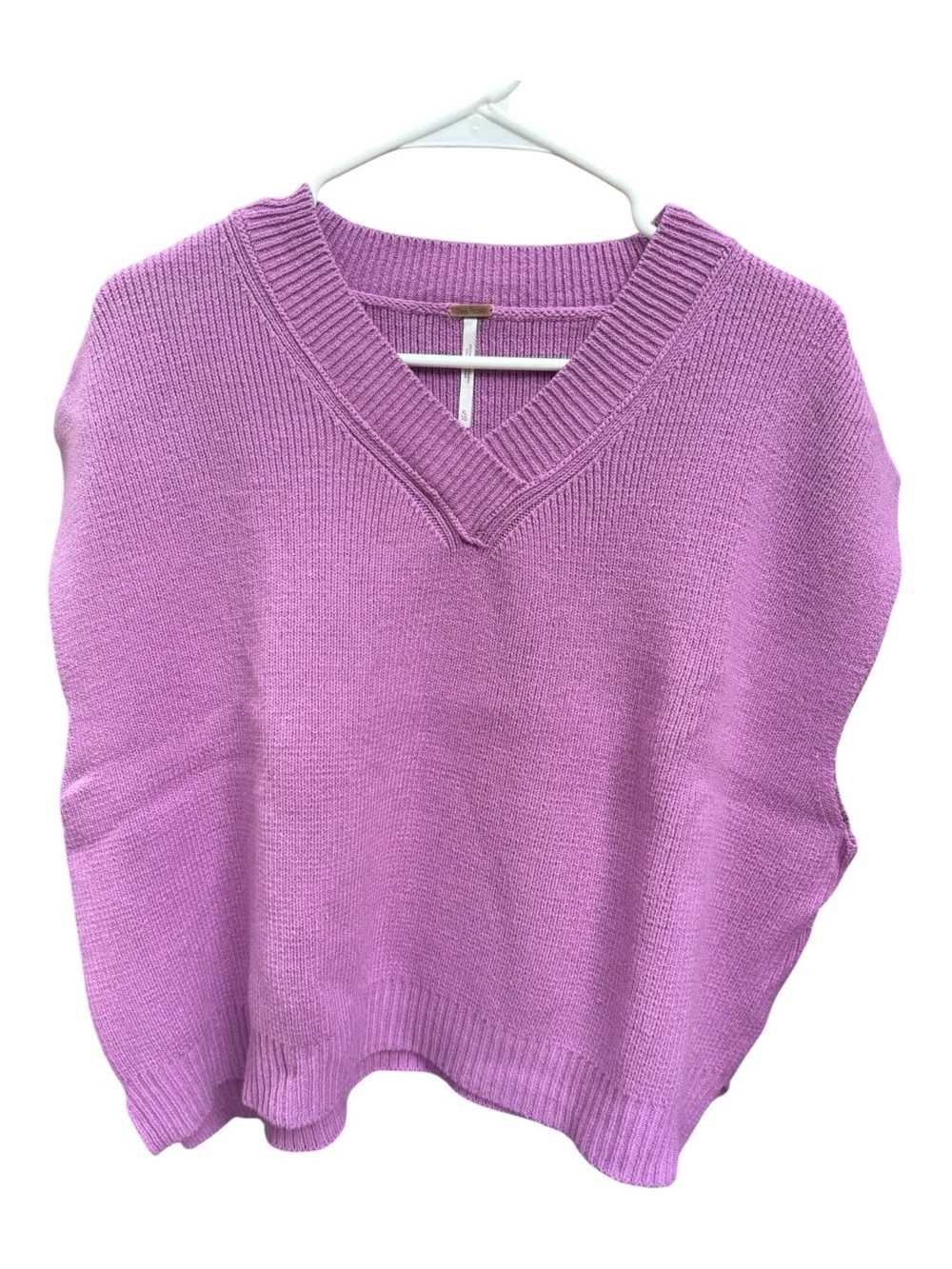 Free People Easy Street vest V-neck lavender Size XL